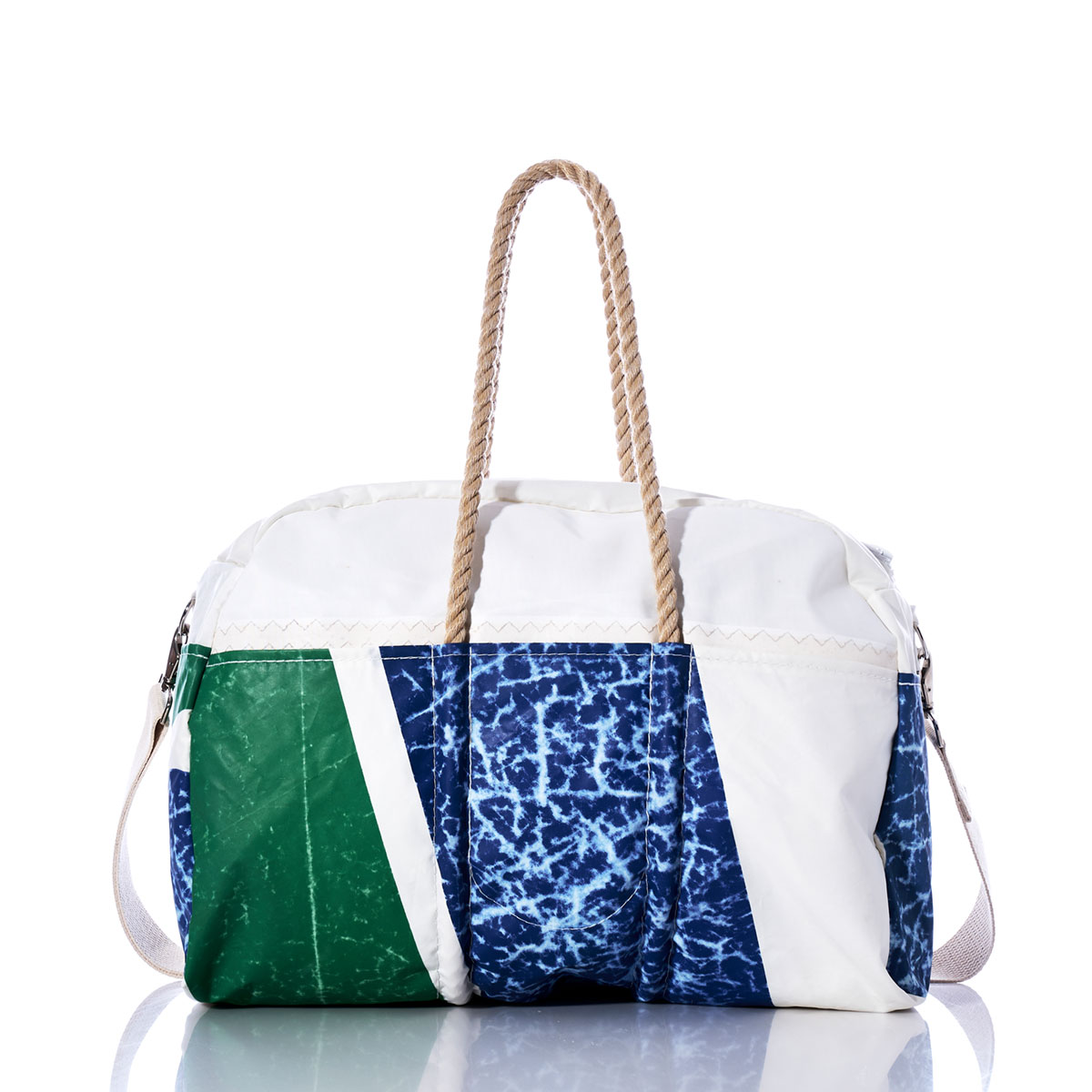 Vintage Blue and Green Weekender