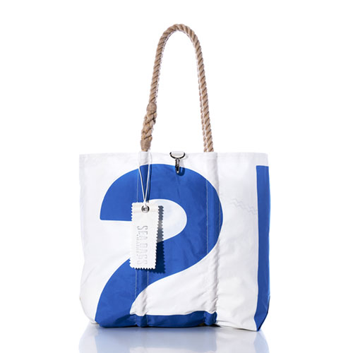 Vintage Blue 21 Medium Tote