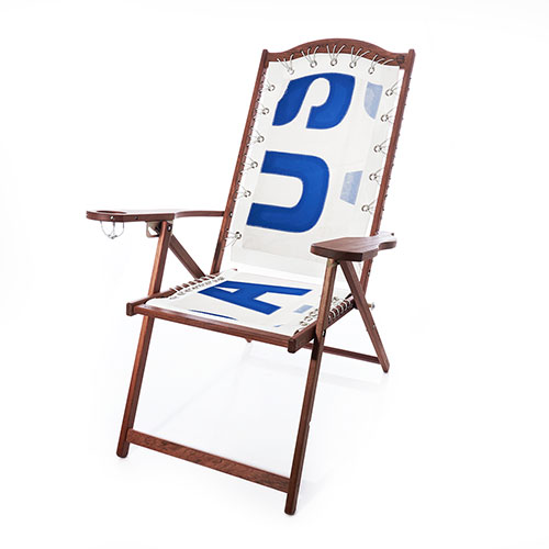 Vintage Blue USA Lounge Chair