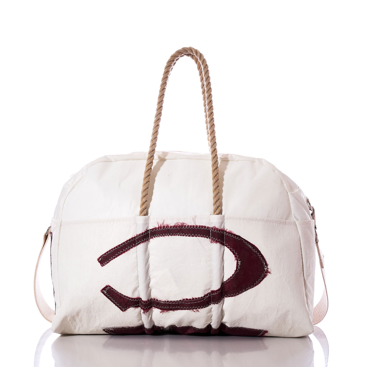 Vintage Burgundy Sail Insignia Weekender