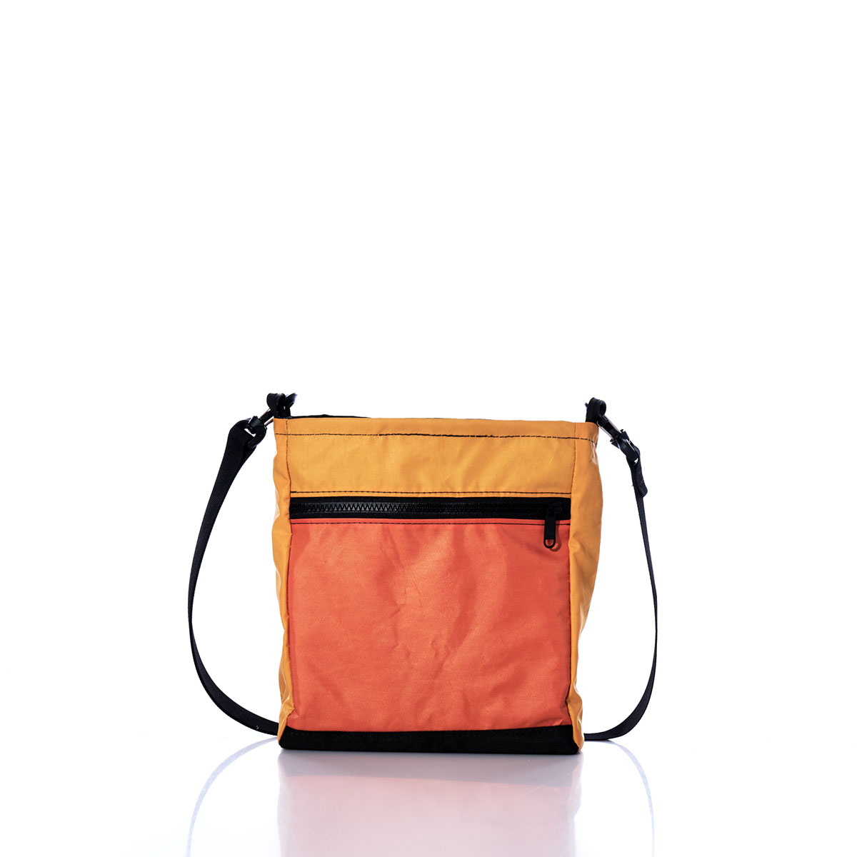 Vintage Orange and Yellow Small Voyager Crew Crossbody