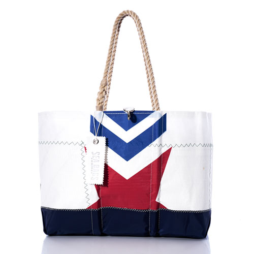 Vintage Red Star Ogunquit Beach Tote