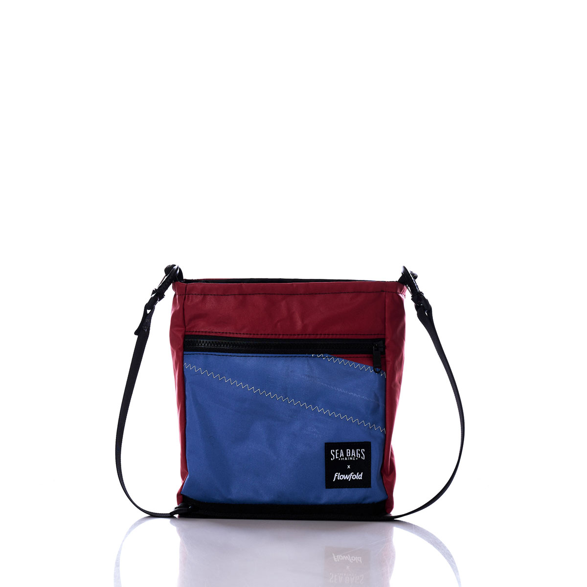 Vintage Red and Blue Small Voyager Crew Crossbody