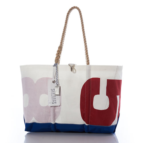 Vintage Red 5 Ogunquit Beach Tote