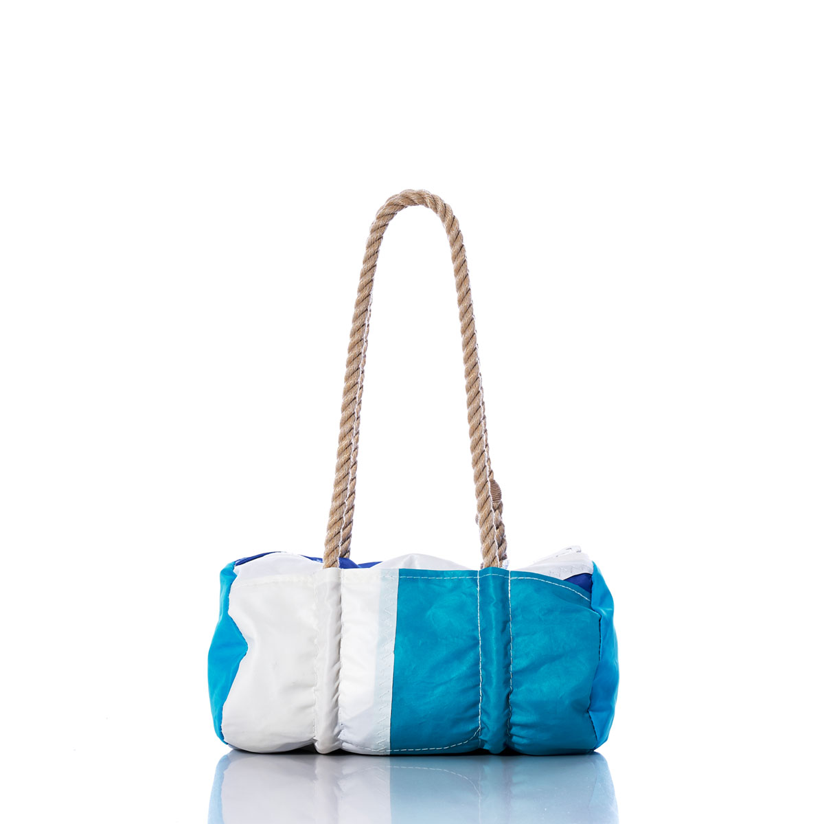 Vintage Teal and Blue Baguette Bag