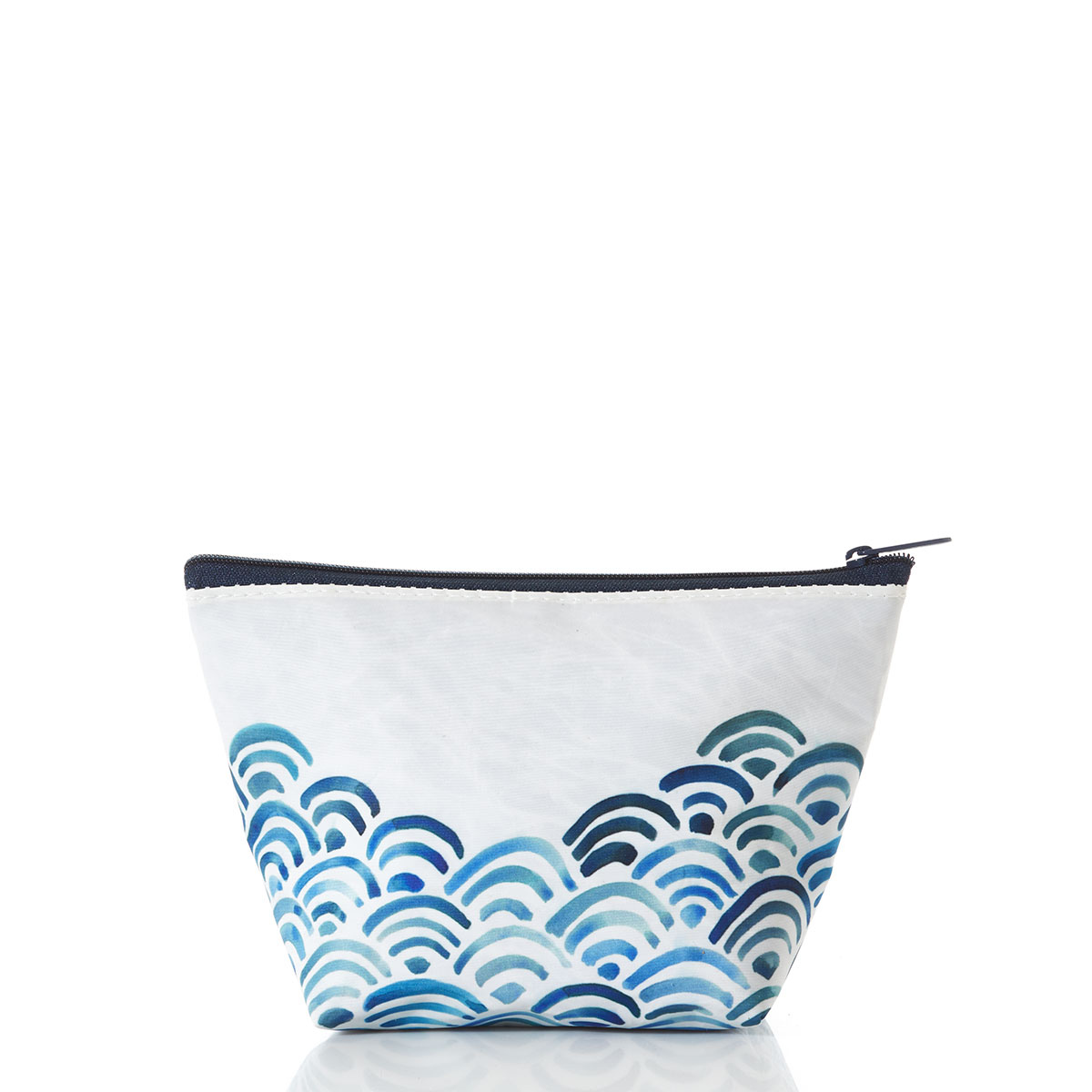 Watercolor Waves Large Cosmetic Bag