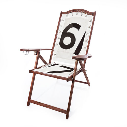 Vintage Black 617 Cherry Lounge Chair
