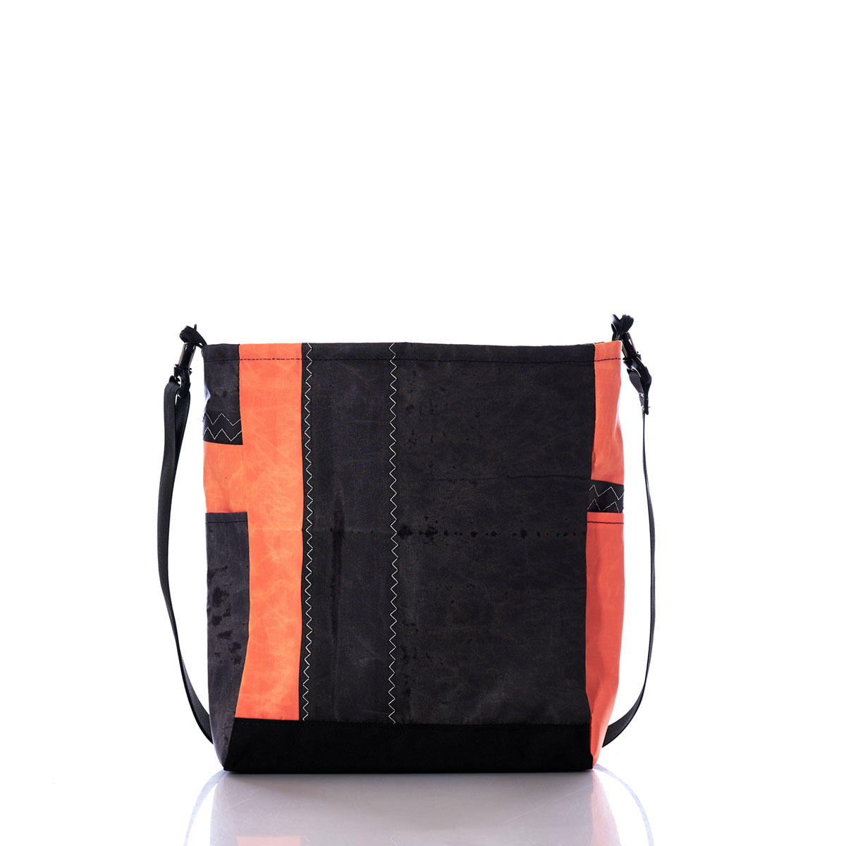 Vintage Orange and Black Medium Voyager Crossbody
