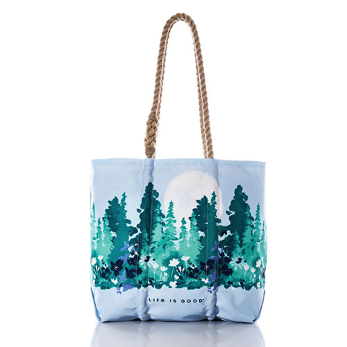 Life is Good Full Moon Forest Medium Tote