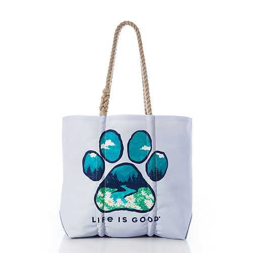 Life is Good Landscape Paw Tote