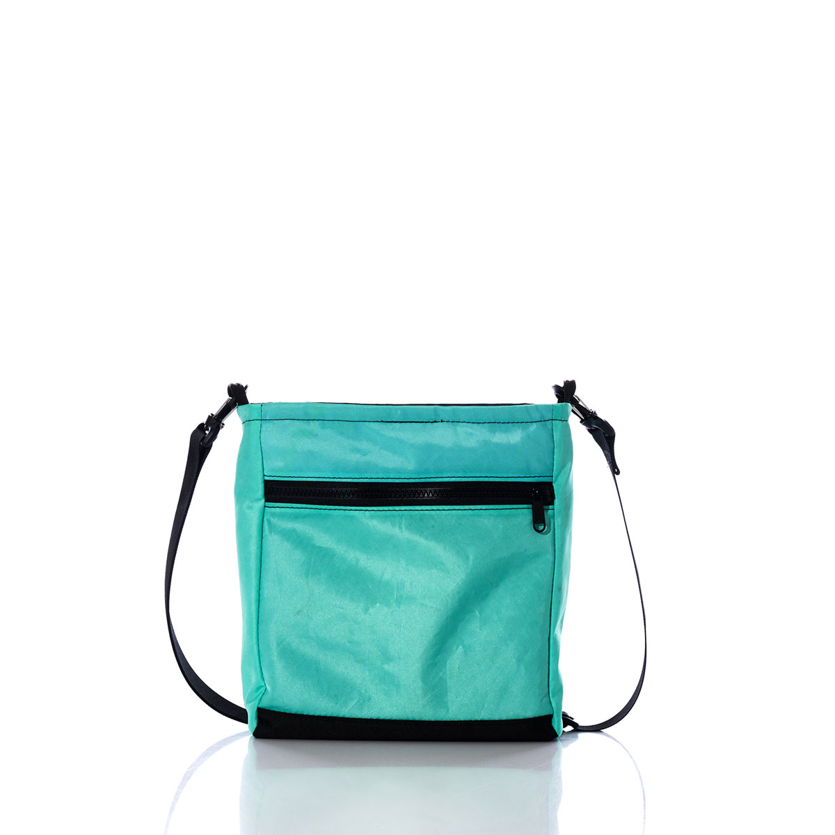 Vintage Red and Teal Small Voyager Crew Crossbody