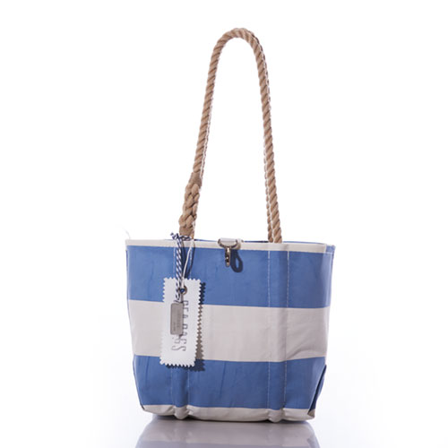 Vintage Blue Stripes Handbag