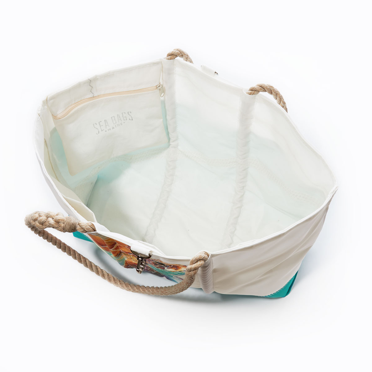 Multicolor Sea Turtle Ogunquit Beach Tote