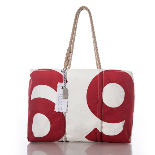 Deluxe Vintage Red 69 Large Tote