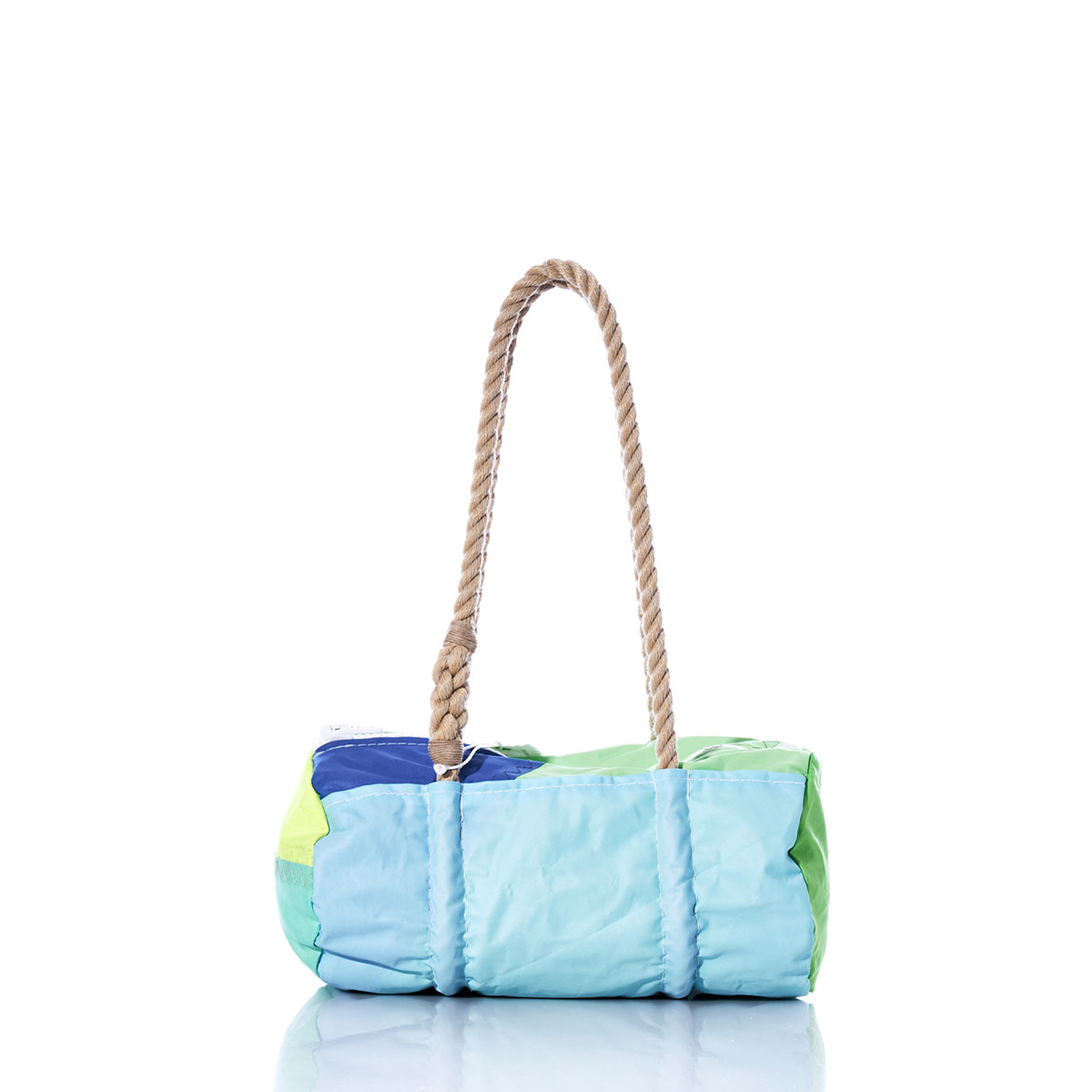 Vintage Blue and Green Baguette Bag