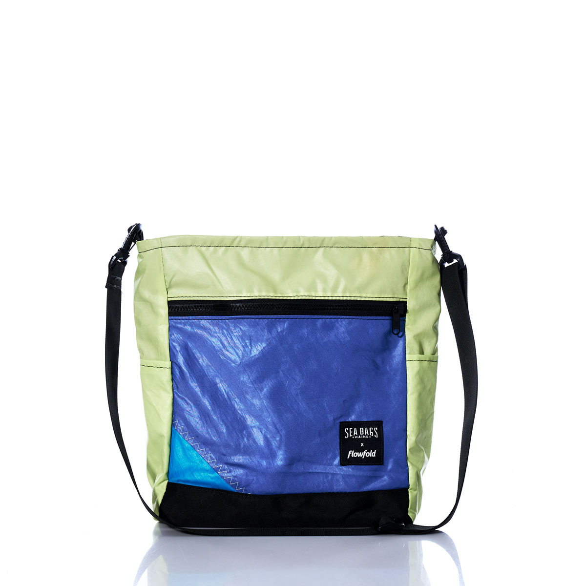 Vintage Green and Blue Medium Voyager Crew Crossbody