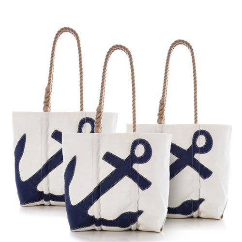Navy Anchor Medium Tote Wedding Party Package