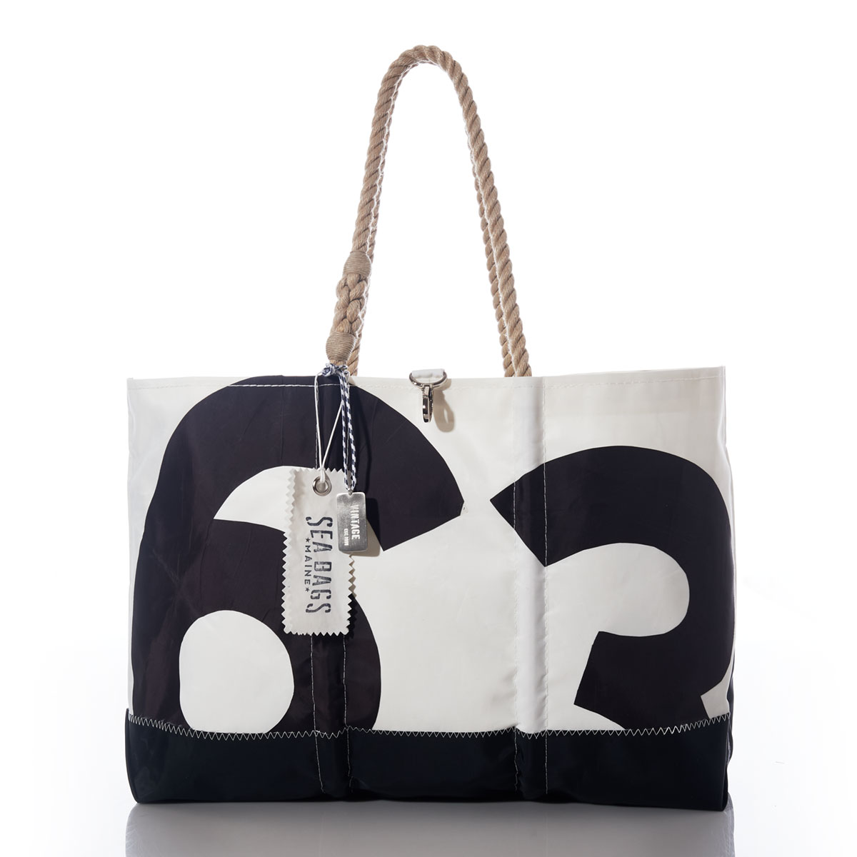 Vintage Black 63 Ogunquit Beach Tote
