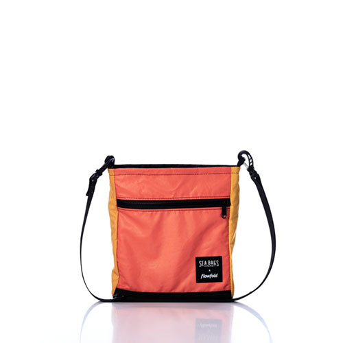 Vintage Orange and Yellow Small Voyager Crew Crossbody