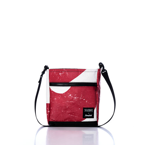 Vintage Red and White Small Voyager Crew Crossbody