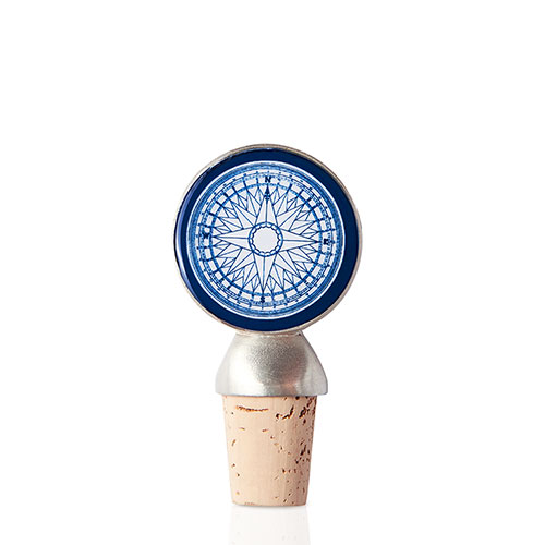 Compass Rose Wine Stopper