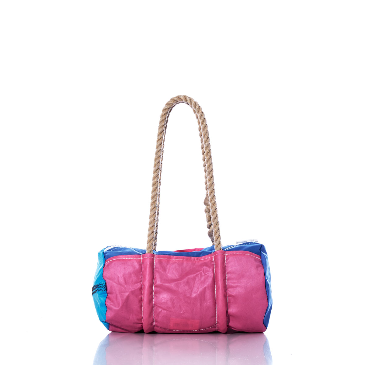 Vintage Pink and Blue Baguette Bag
