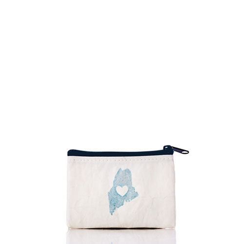 Navy State of Maine Change Purse