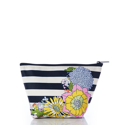 Vera Bradley Floral & Stripe Cosmetic Bag