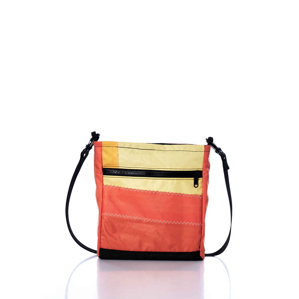 Vintage Orange and Yellow Small Voyager Crew Crossbody