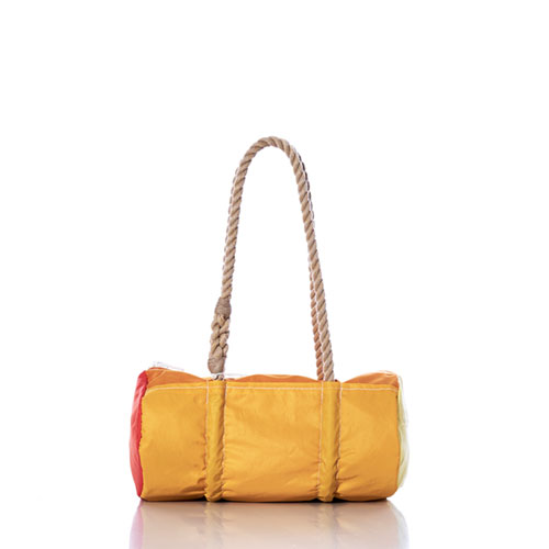 Vintage Orange and Yellow Baguette Bag