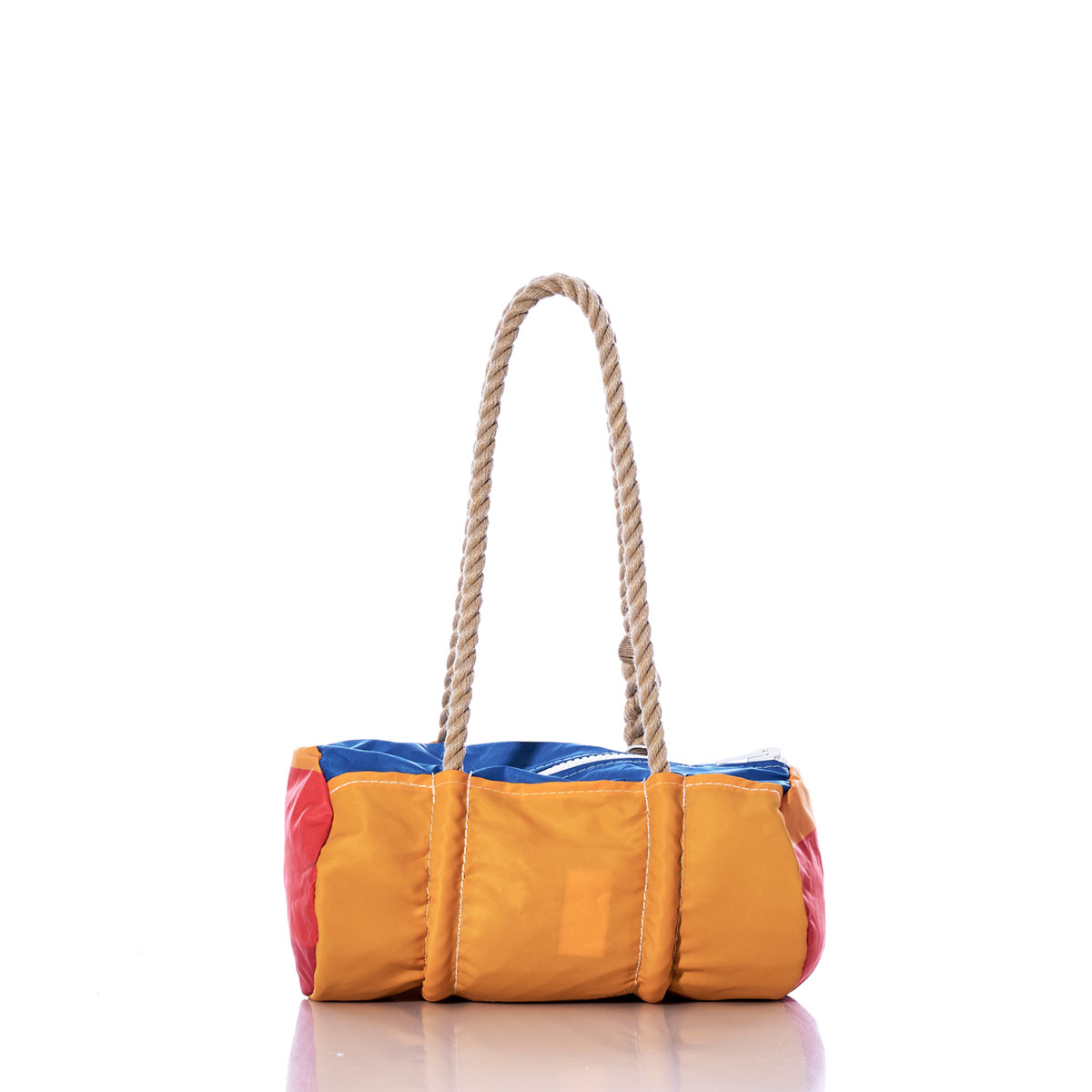 Vintage Orange and Blue Baguette Bag