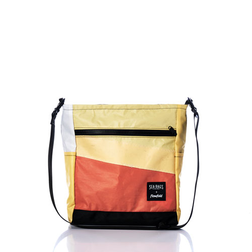 Vintage Yellow and Orange Medium Voyager Crew Crossbody
