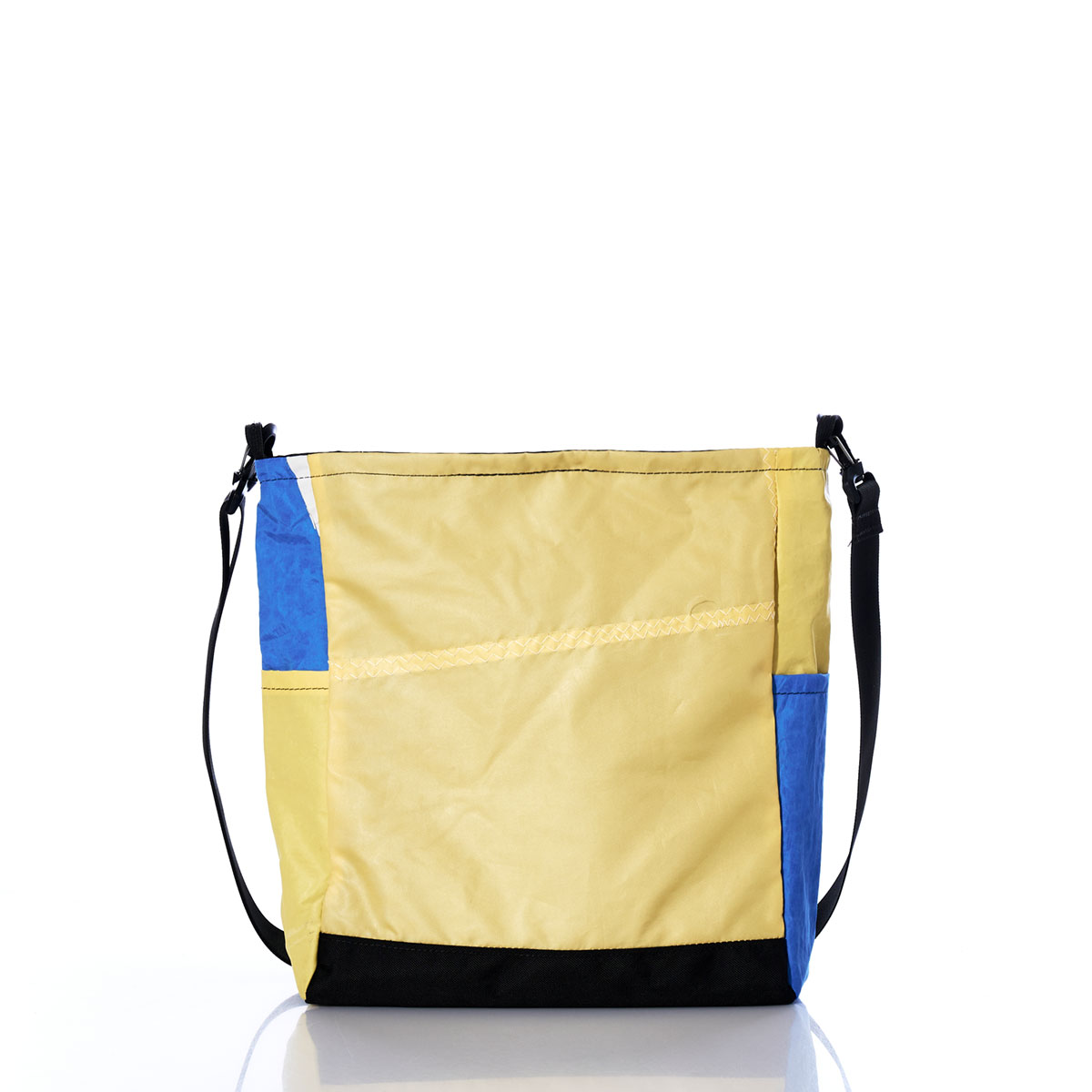 Vintage Blue and Yellow Medium Voyager Crew Crossbody