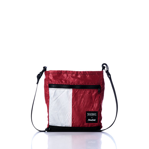 Vintage Red and White Small Voyager Crew Crossbody
