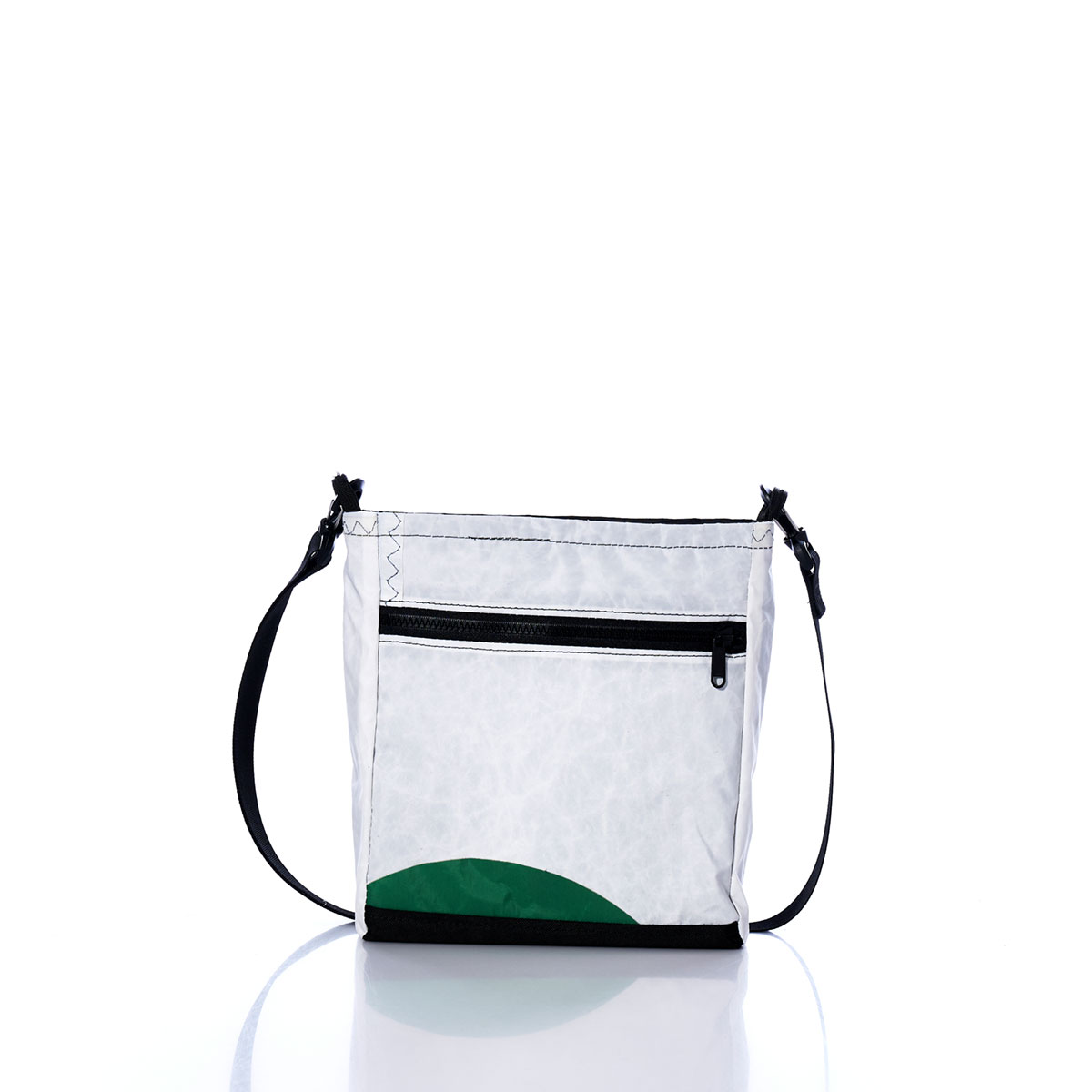 Vintage Green and Red Small Voyager Crew Crossbody