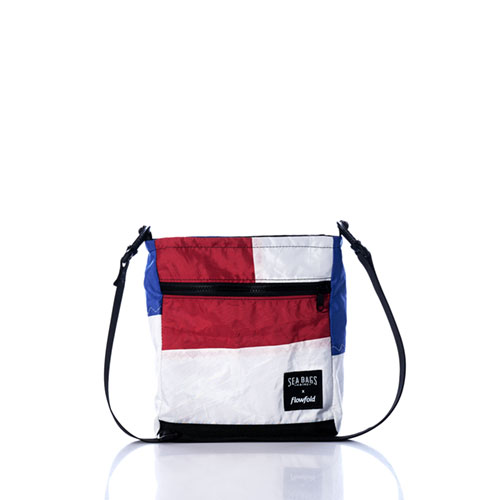 Vintage Red and Blue Small Voyager Crew Crossbody