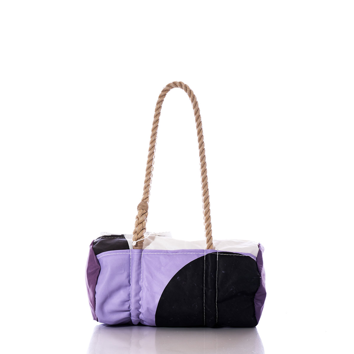 Vintage Purple and Black Baguette Bag
