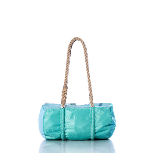 Vintage Teal and Blue Baguette Bag