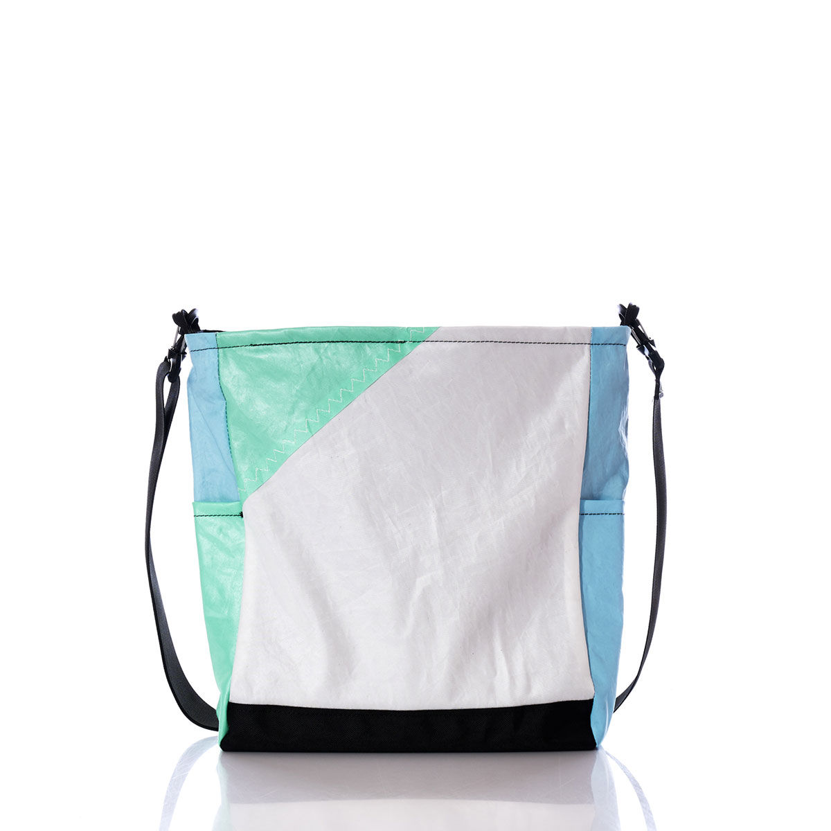 Vintage Blue and Aqua Medium Voyager Crew Crossbody
