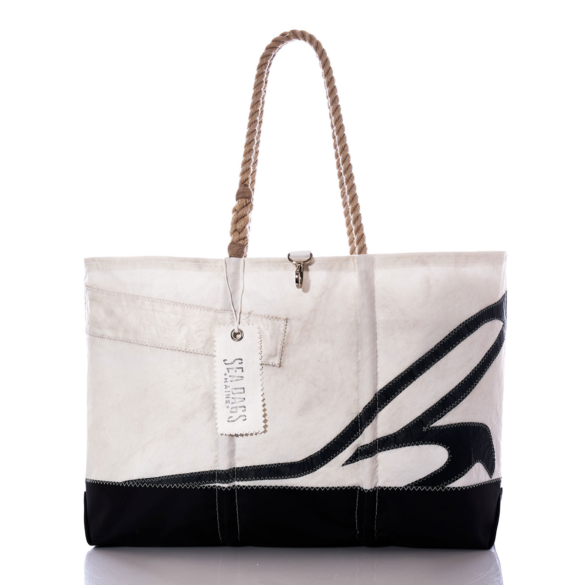 Vintage Black Bird Ogunquit Beach Tote