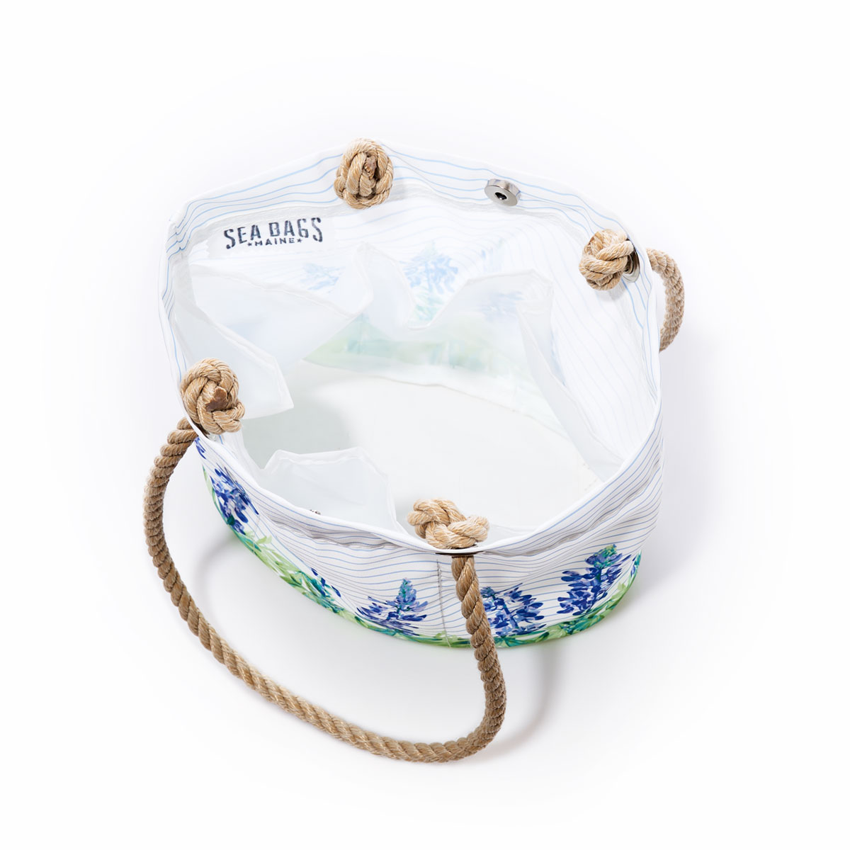 Lupine on Sailor Stripe Essential Handbag