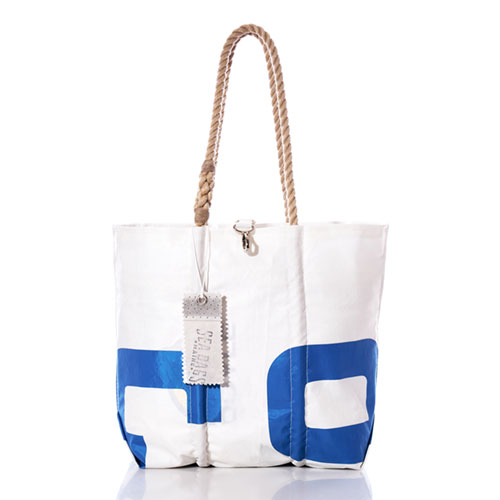 Vintage Blue E9 Medium Tote
