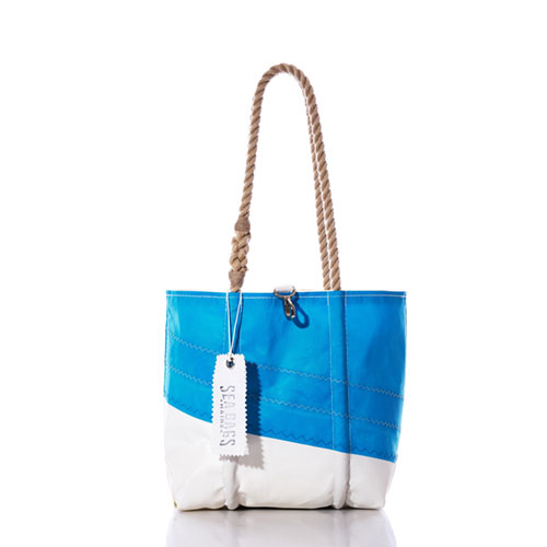Vintage Blue and White Handbag