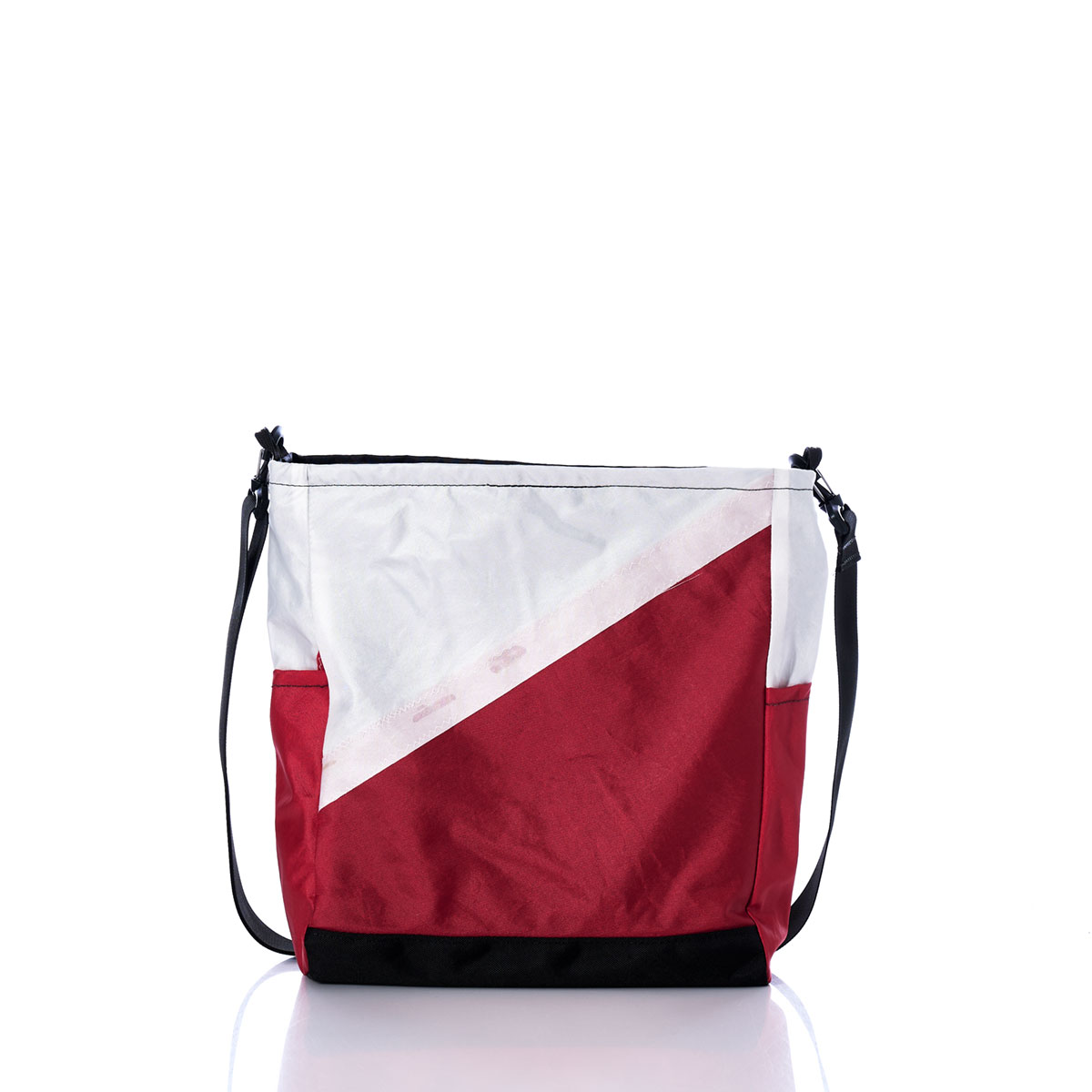 Vintage Red and White Medium Voyager Crew Crossbody