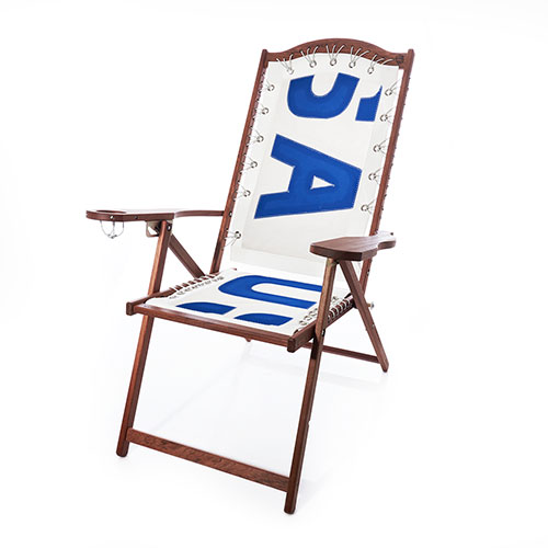 Vintage Blue USA Lounge Chair