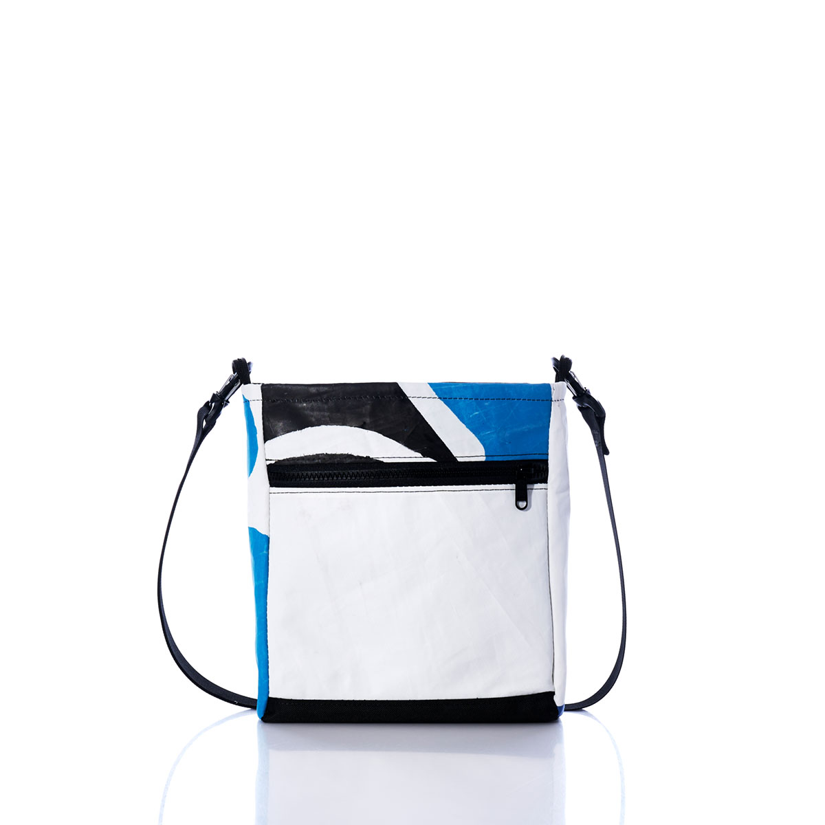 Vintage Blue and Black Small Voyager Crew Crossbody