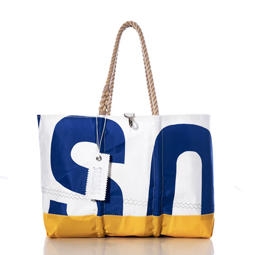 Vintage Blue US Ogunquit Beach Tote