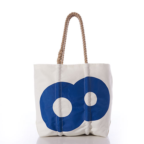 Deluxe Vintage Blue 8 Tote