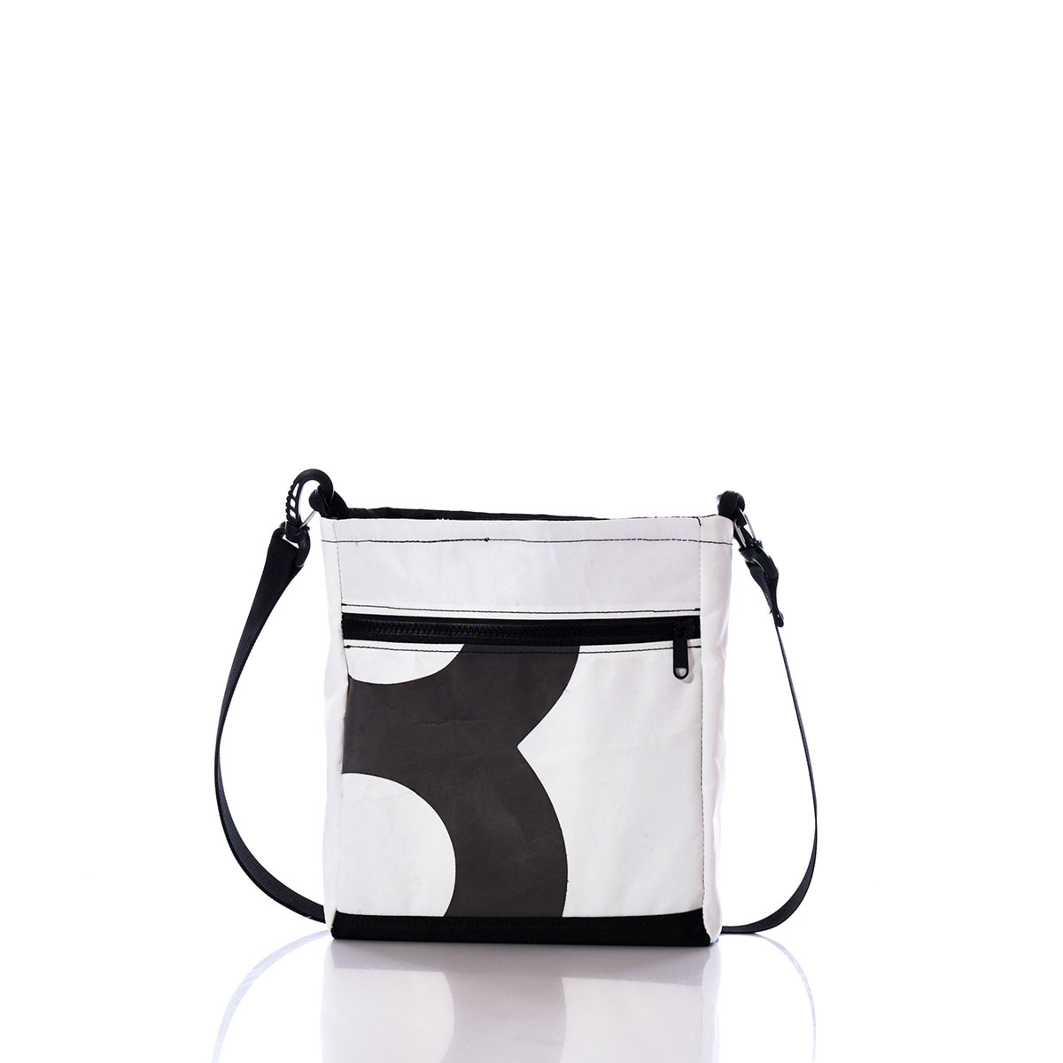 Vintage Black Numbers Small Voyager Crew Crossbody