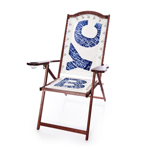 Vintage Blue BYC Lounge Chair